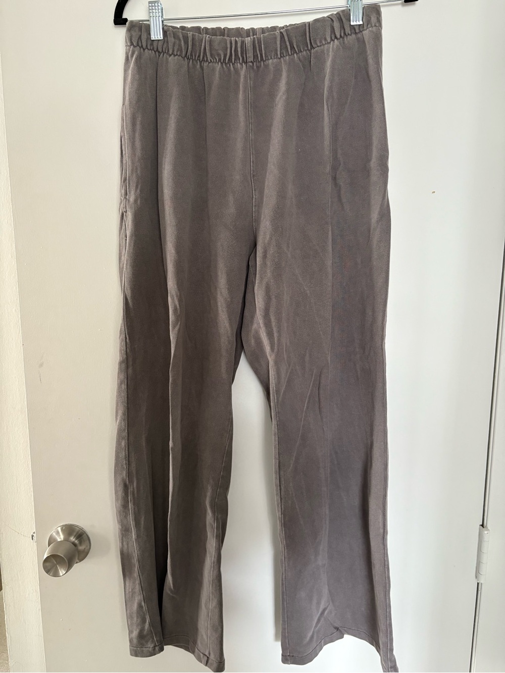 Brandy Melville Gray Elastic-Waist Sweatpants